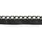 1 5/16" Black Scalloped Faux Leather Eyelet Trim by Celebrate It® Fashion Mode